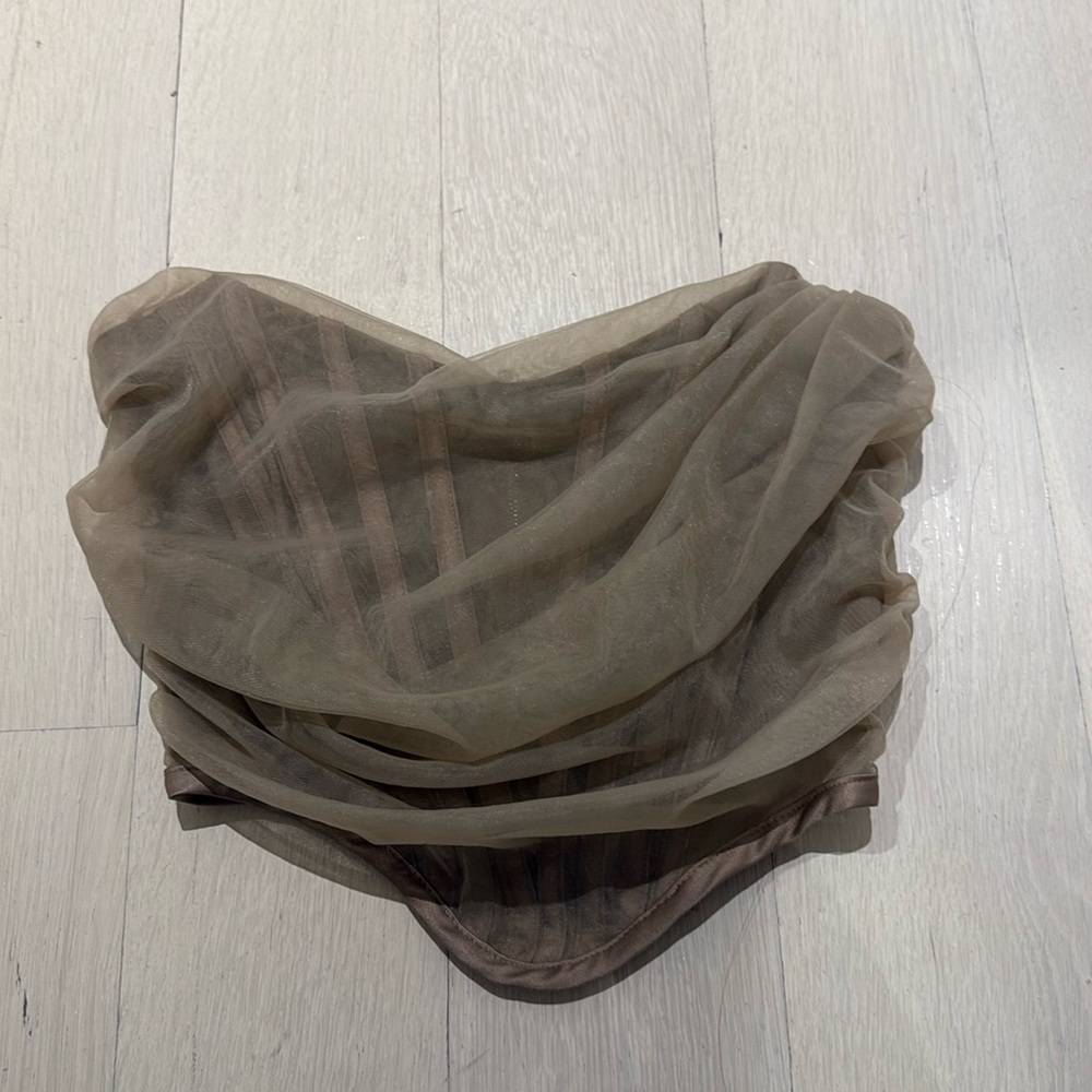 Salty Boutique Corset Strapless Top